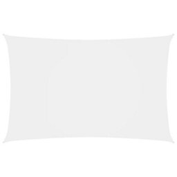 Berkfield Sunshade Sail Oxford Fabric Rectangular 2X5 M White - thumbnail 1