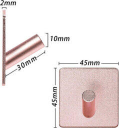 Adhesive Wall Hooks, 6 Pieces, Towel Hooks For Bathrooms And Kitchens, Waterproof, Adhesive Hooks, No Sticky Notes - thumbnail 5