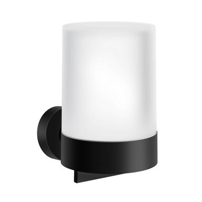 Smedbo Frosted Glass 150Ml Soap Dispenser With Round Wall Mount