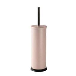 Harbour Housewares 2X Matt Pink Toilet Brushes With Holder Round Brush With Non Slip Base Rust Resistant Toilet Cleaning Brush Set - thumbnail 4