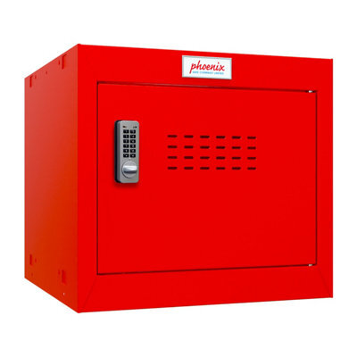 Phoenix Safe Company Phoenix Cl0344Rre Size 1 Red Cube Locker With Electronic Lock - image 1