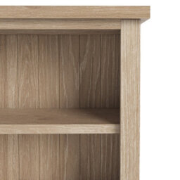 Farro Washed Oak 6 Tier Large Bookcase - By Roseland Furniture - thumbnail 4