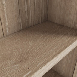 Farro Washed Oak 6 Tier Large Bookcase - By Roseland Furniture - thumbnail 5