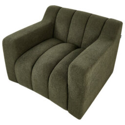 Beliani Armchair Agerup Boucle Dark Green - thumbnail 7