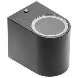 CGC Lighting Cgc Black Small Curved Single Spotlight Outdoor Garden Wall Porch Patio Light - thumbnail 2