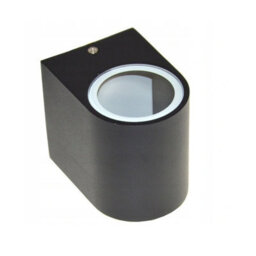 CGC Lighting Cgc Black Small Curved Single Spotlight Outdoor Garden Wall Porch Patio Light - thumbnail 4
