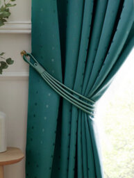 Luxury Living Adiso Pencil Pleat Taped Top Curtains Teal - thumbnail 3