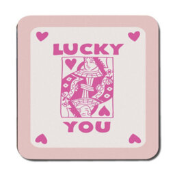 Benjamin Tate Design Placemat And Coaster Set Of 12 With Designer Artwork Pink Card Print Wood Base Limited Edition - thumbnail 3
