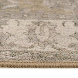 Loomed Green Traditional Floral Bordered Machine Washable Soft Area Rug  160Cm X 230Cm - thumbnail 7