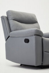 Home Detail Theo High Back Recliner Armchair Grey Pu Faux Leather - thumbnail 8