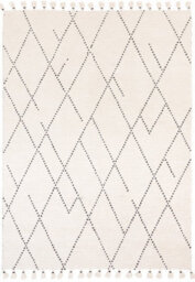 Cream Easy To Clean Geometric Modern , Wool Rug For Living Room, Bedroom - 120Cm X 170Cm - thumbnail 7