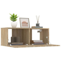 Berkfield Sturdy Tv Cabinets 2 Pcs Sonoma Oak 80X30X30 Cm Engineered Wood - thumbnail 5