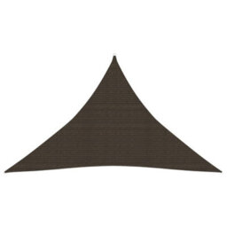 Berkfield Sunshade Sail 160 G/m2 Brown 5X5X6 M Hdpe - thumbnail 1