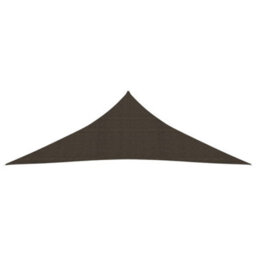 Berkfield Sunshade Sail 160 G/m2 Brown 5X5X6 M Hdpe - thumbnail 2