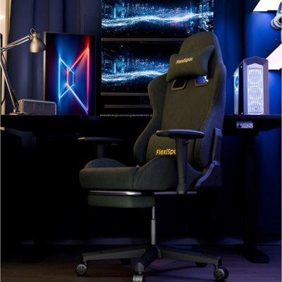 Flexispot Adjustable Reclining Gaming Chair With Footrest In Forest Green - image 1