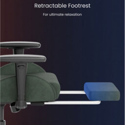 Flexispot Adjustable Reclining Gaming Chair With Footrest In Forest Green - thumbnail 6