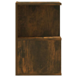 Berkfield Elegant Bedside Cabinets 2 Pcs Smoked Oak 35X35X55 Cm Engineered Wood - thumbnail 7