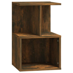 Berkfield Elegant Bedside Cabinets 2 Pcs Smoked Oak 35X35X55 Cm Engineered Wood - thumbnail 5