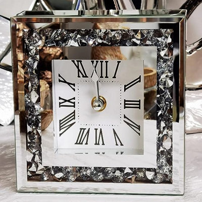 DEENZ Karina Bailey Loose Diamante Mantle Clock