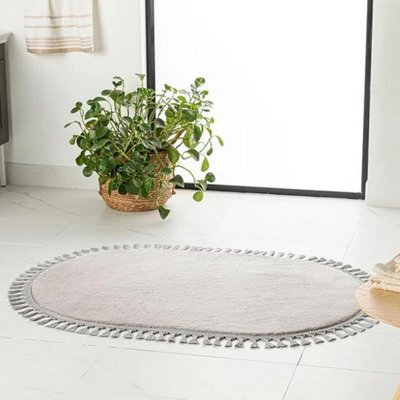Mega Merchant Area Rugs Living Room Washable Area Rugs English Home 80X120 Cm Carpet, Gray