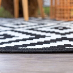 The Rugs Ecology Collection Outdoor Rugs In Black  100Bl - thumbnail 7