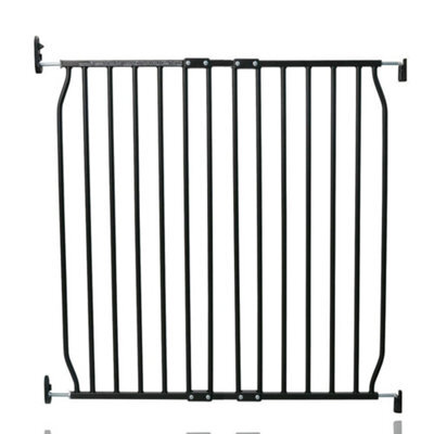 Safetots Screw Fit Metal Baby Gate, Black, 80Cm - 90Cm - image 1