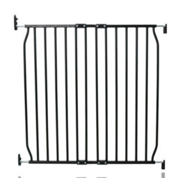 Safetots Screw Fit Metal Baby Gate, Black, 80Cm - 90Cm - thumbnail 1