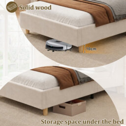 Single Upholstered Platform Bed With Storage Headboard, Usb, Type-C And Reading Light - thumbnail 8
