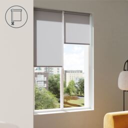 GoodHome Halo Corded Concrete Grey Daylight Roller Blind (W)60Cm (L)180Cm - thumbnail 6