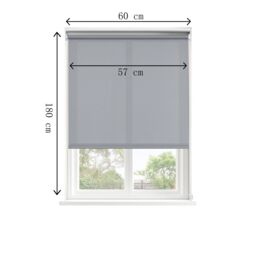 GoodHome Halo Corded Concrete Grey Daylight Roller Blind (W)60Cm (L)180Cm - thumbnail 5