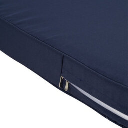 Thehotsale 2Pcs Outdoor Tear Resistant Deep Seat And Backrest Cushion Set For Patio Furniture, Chair Couch Swing In Dark Blue - thumbnail 5