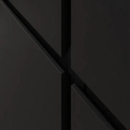 Arte Visby Tv Cabinet 195 Cm In Black - Bold Low Tv Unit With Sleek Hidden Storage - thumbnail 8