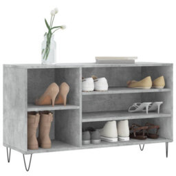 Walplus Shoe Cabinet Concrete Grey 102X36X60 Cm Engineered Wood - thumbnail 3