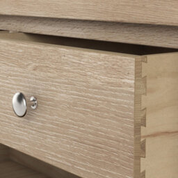 Farro Washed Oak Mini Sideboard Cabinet Fully Assembled - By Roseland Furniture - thumbnail 6