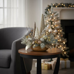 Champagne Grand Pre-Lit Christmas Centerpiece - thumbnail 2