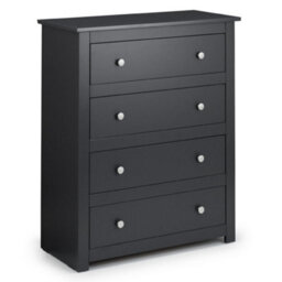 Oakham Premium Hawthorne 4 Drawer Chest - Anthracite - thumbnail 1