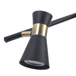 Luminosa Lighting Luminosa Eufo Ceiling Spotlight Bar Black, Gold Gu10 32W - thumbnail 2