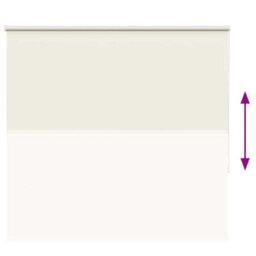 Berkfield Roller Blind Blackout Off White 165X130 Cm Fabric Width 161.6 Cm Polyester - thumbnail 5