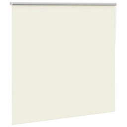 Berkfield Roller Blind Blackout Off White 165X130 Cm Fabric Width 161.6 Cm Polyester - thumbnail 3