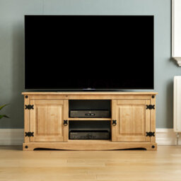 Lassic Vida Designs Corona Solid Pine 2 Door 1 Shelf Flat Screen Tv Unit Stand - thumbnail 2