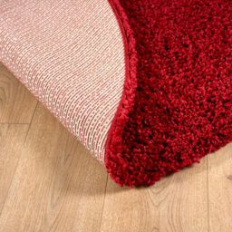 Bravich Red Thick Shaggy Circle Rug - California - 120Cm - thumbnail 9