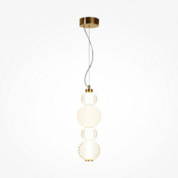 Luminosa Lighting Luminosa Maytoni Collar Modern Slim Pendant Ceiling Light Gold Integrated Led 3000K
