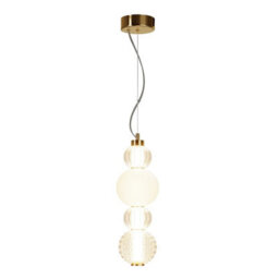 Luminosa Lighting Luminosa Maytoni Collar Modern Slim Pendant Ceiling Light Gold Integrated Led 3000K - thumbnail 2
