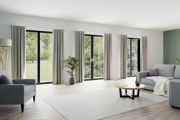 Bricoflor Blackout Curtain With Concealed Loops  - Beige - 2,45 X 1,40 M - Plain - thumbnail 3