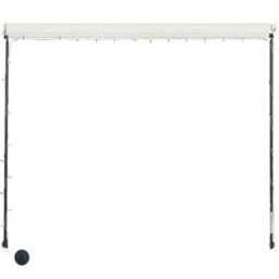 Berkfield Retractable Awning With Led 350X150 Cm Cream - thumbnail 5