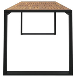 Berkfield Garden Table With U-Shaped Legs 200X90X75 Cm Solid Wood Acacia - thumbnail 4