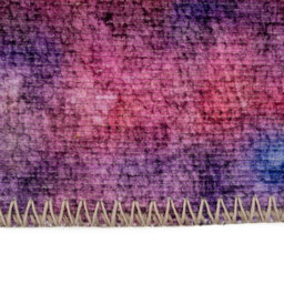 Loomed Washable Pastel Pink Abstract Regular Office Décor Rug 160Cm X 230Cm - thumbnail 2