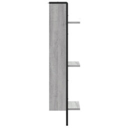 Berkfield 3-Tier Wall Shelf Grey Sonoma 30X25X100 Cm Engineered Wood - thumbnail 5