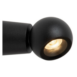 Lucide Ipsos Wall Light Bathroom - Led 2700K Ip54 - Black - thumbnail 3