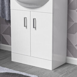 Nes Home 550mm Floor Standing Vanity Unit Cabinet (Excluding Basin) - thumbnail 2